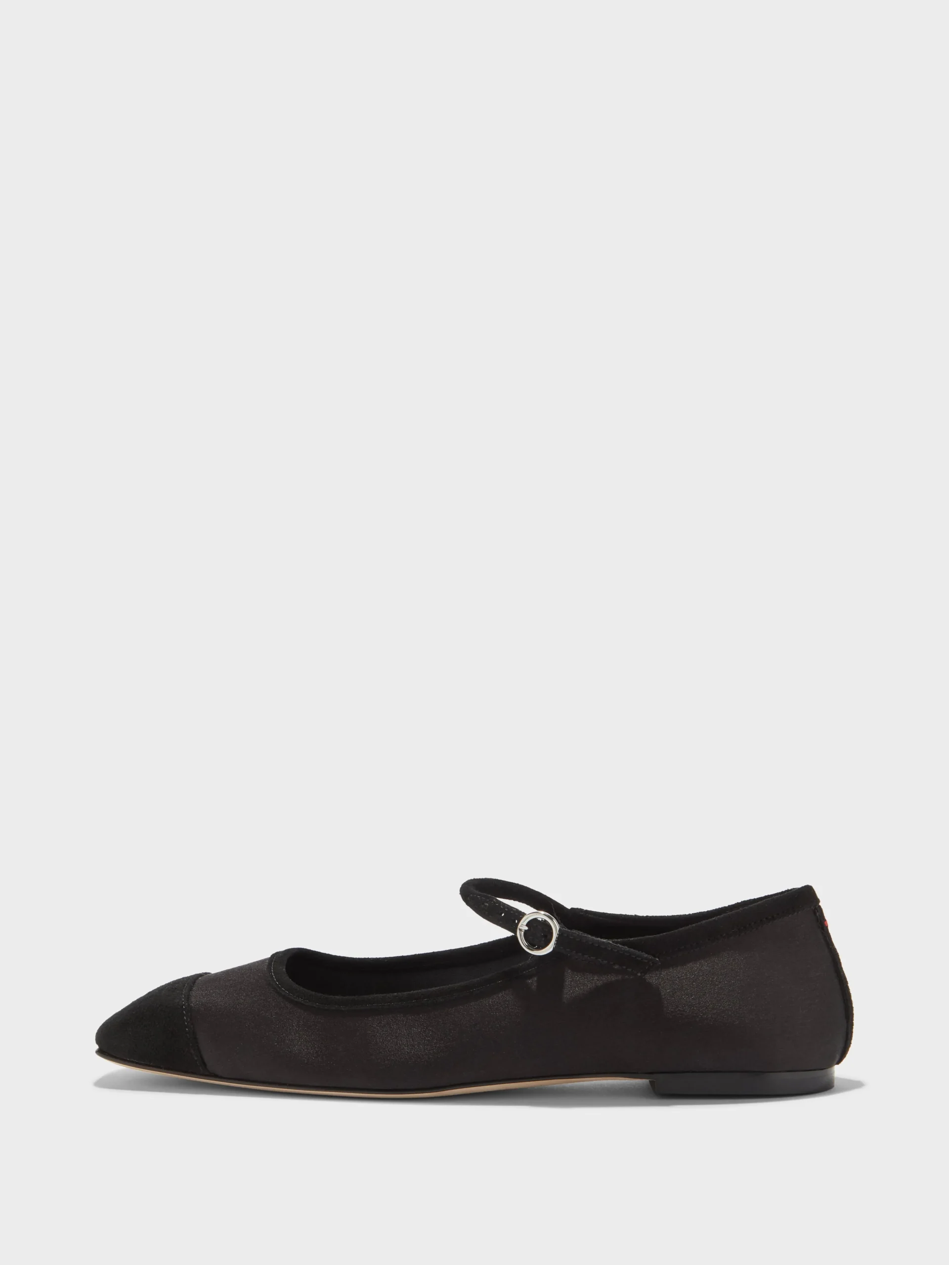 Uma Satin Toe-Cap Mary-Jane Flats