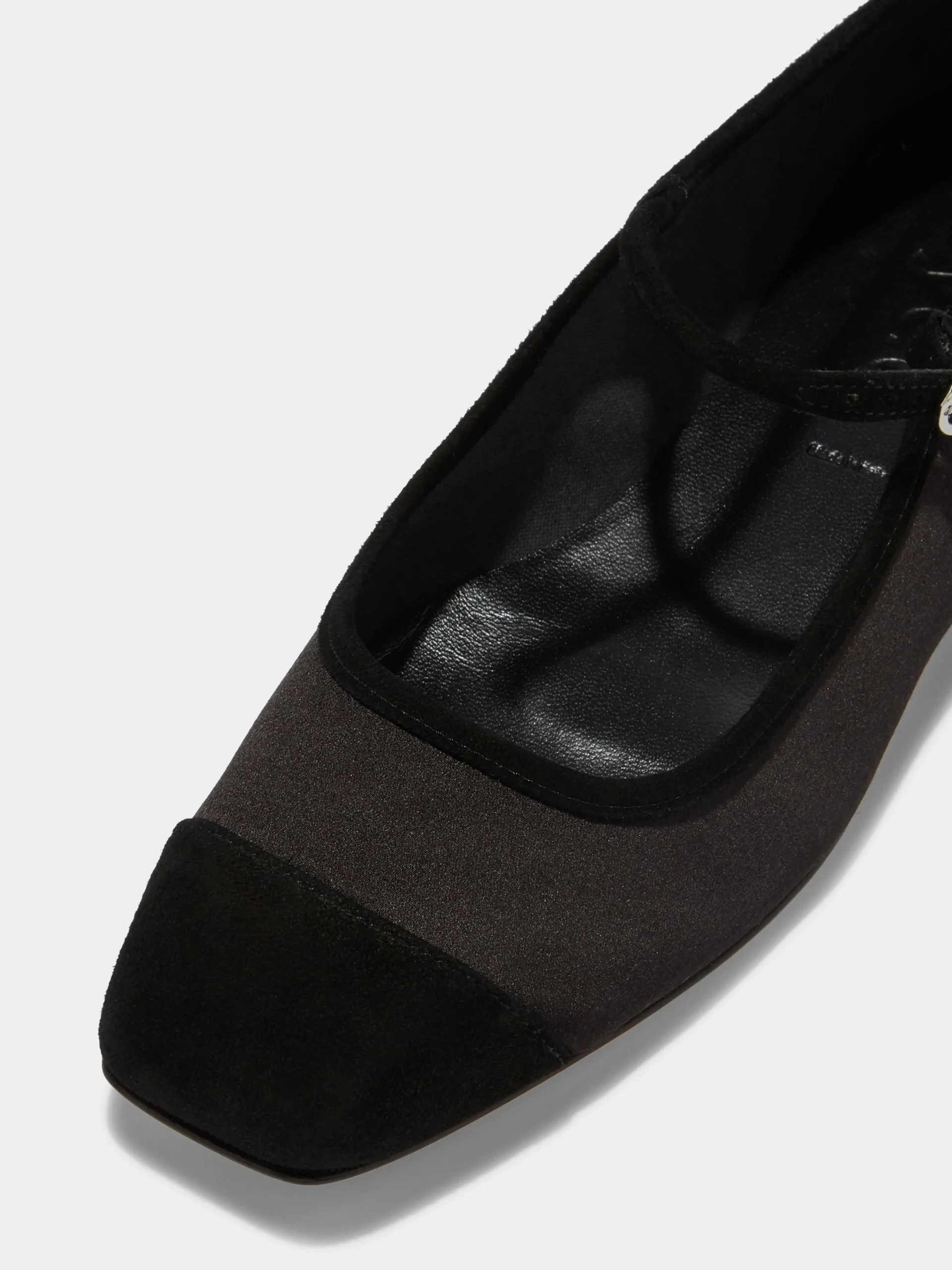 Uma Satin Toe-Cap Mary-Jane Flats