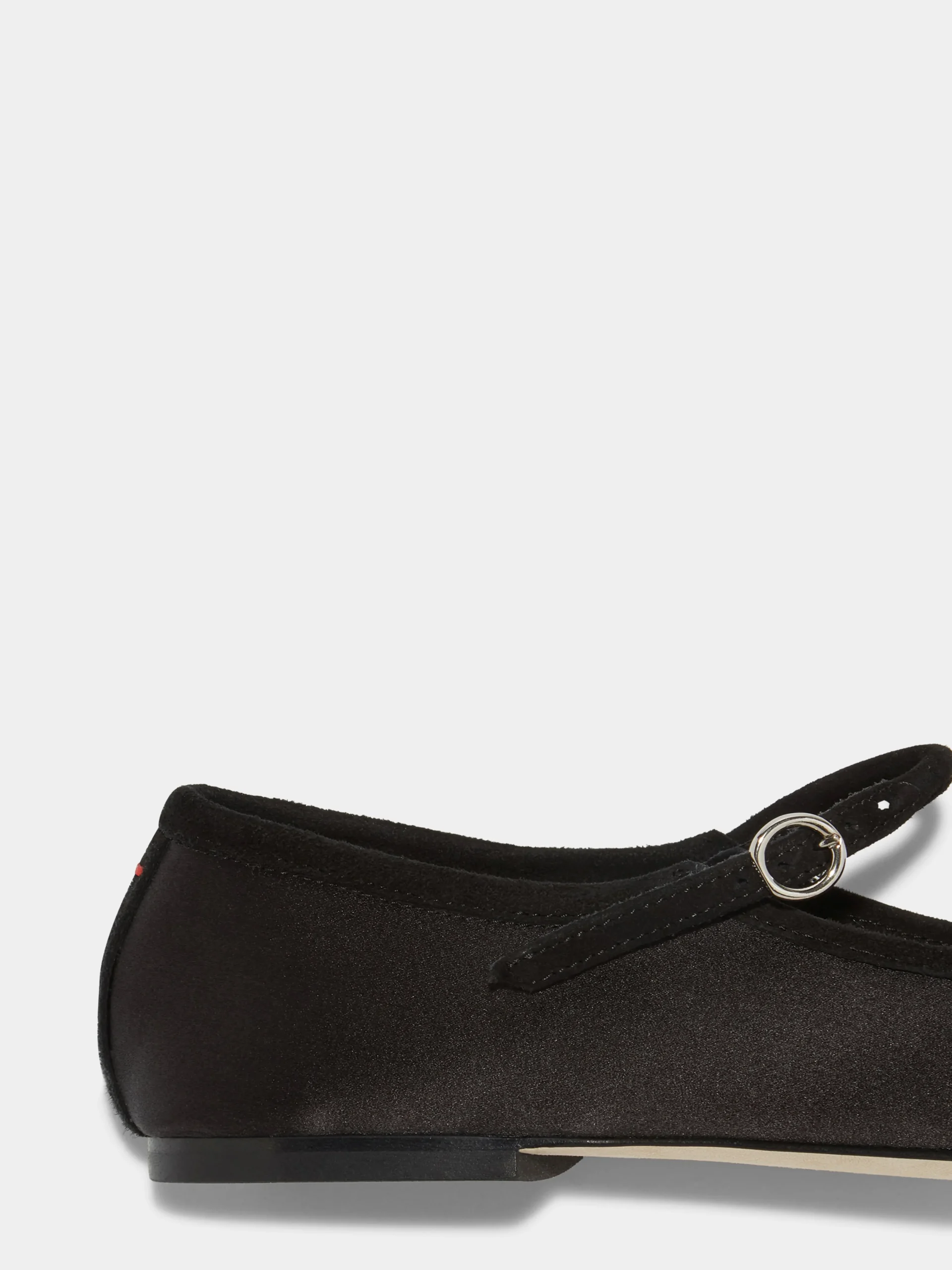 Uma Satin Toe-Cap Mary-Jane Flats