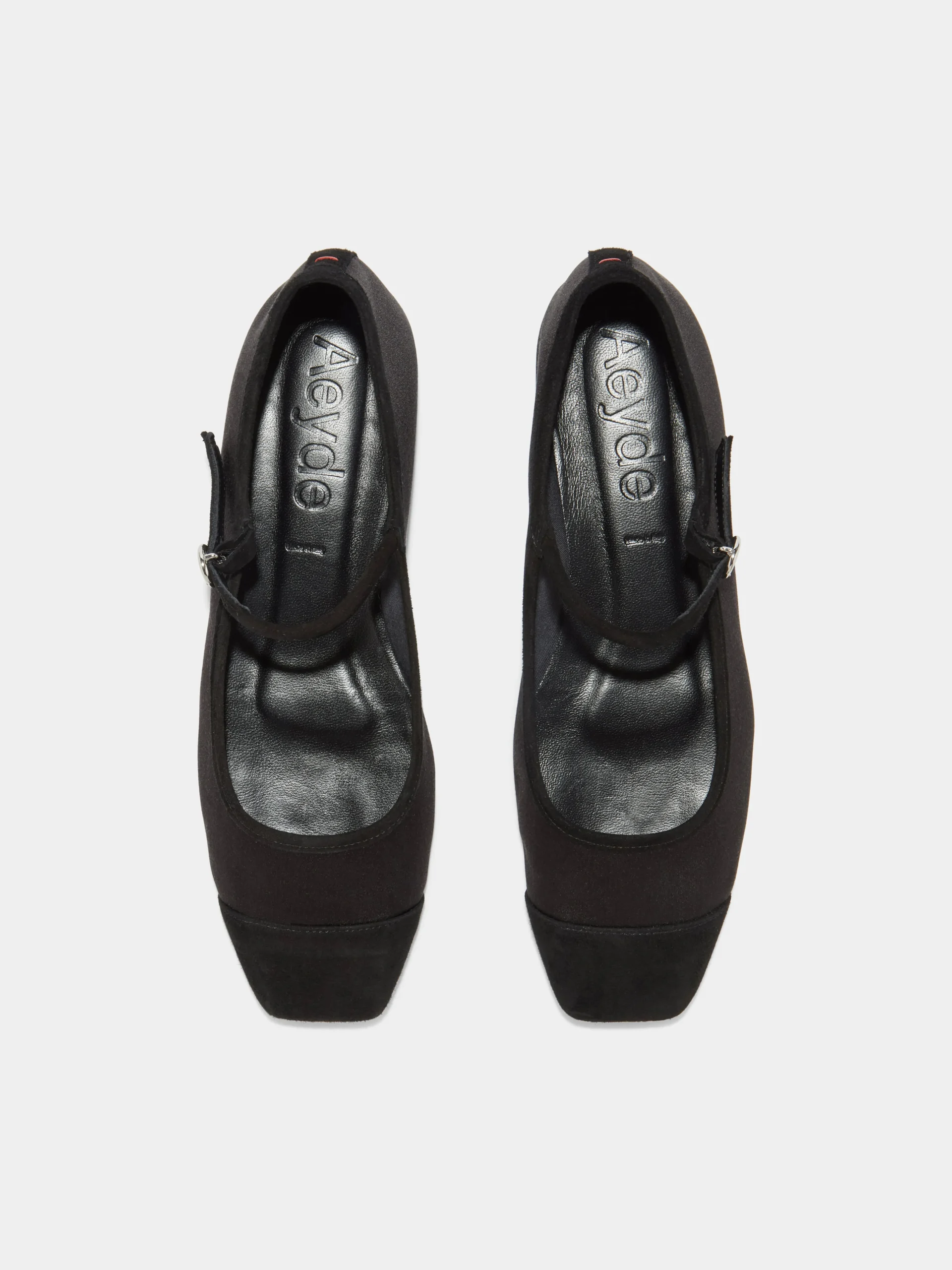 Uma Satin Toe-Cap Mary-Jane Flats